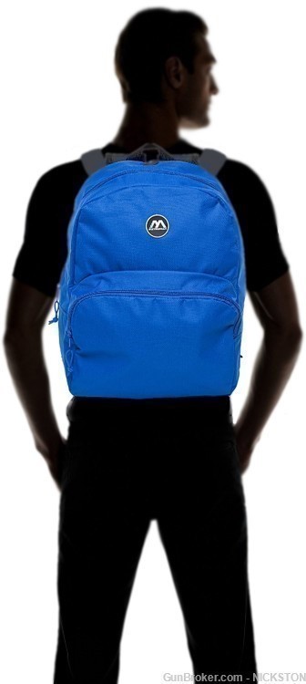 Blue Lightweight Unisex Compact Accessories Backpack Shoulder Book Bag-img-4