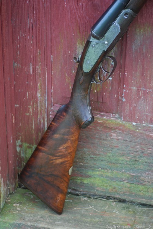 Lefever Arms Co. C grade 12 ga Side cocking Double barrel sxs shotgun -img-1