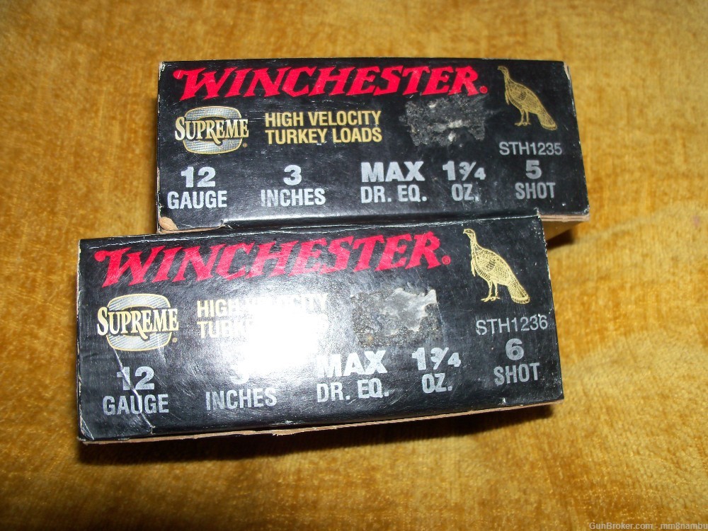 WINCHESTER SUPREME 12 GAUGE 3" TURKEY LOADS (TWO BOXES OF TEN) NR-img-0