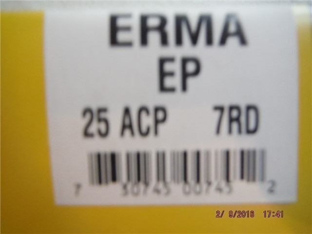 ERMA EP25 Magazine 25 ACP, 7 RD EP-25 Mag-clip-img-3