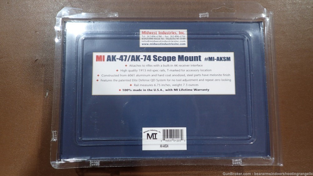 Midwest Industries AK-47/AK-74 Scope Mount (MI-AKSM)-img-1