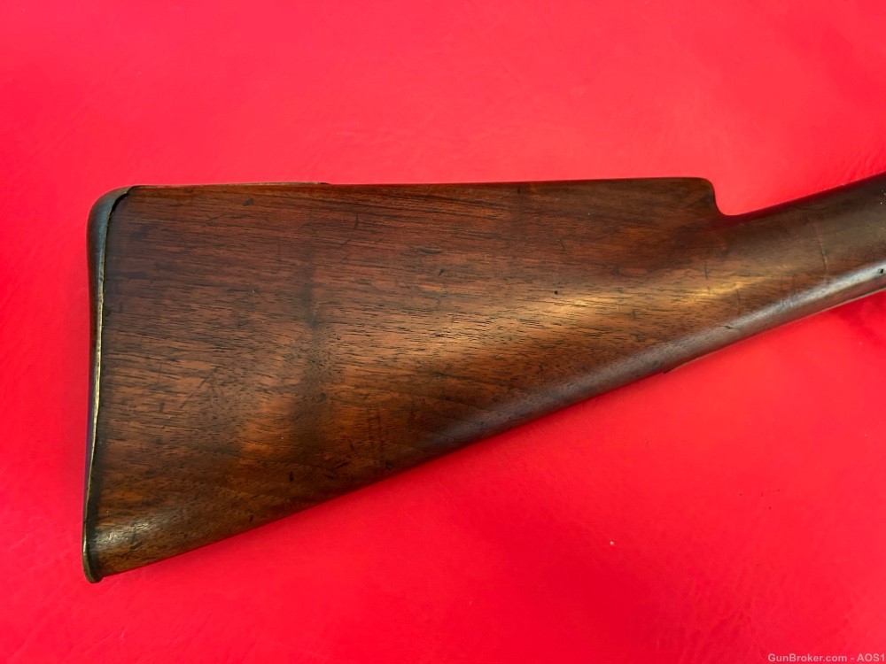 Antique A.W. Spies .69 Caliber Flintlock Smoothbore Musket Early-Mid 1800’s-img-1