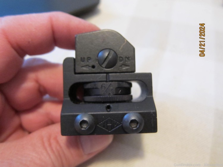 Yankee Hill Machine Detachable Fixed Rear Sight A2-Style AR-15 Flat-Top -img-0