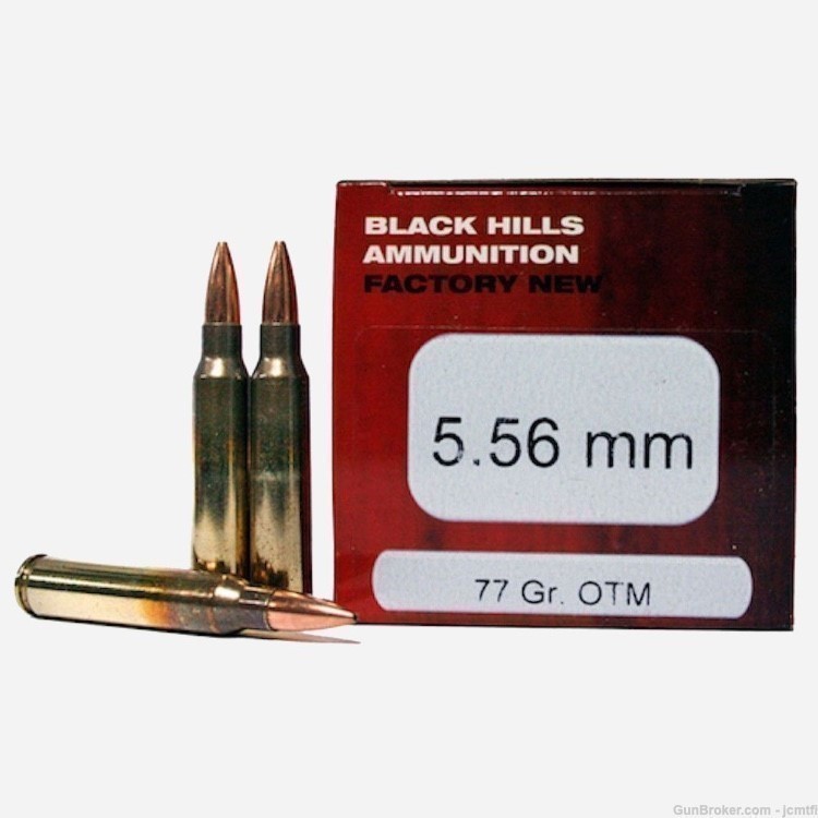 500rds - Black Hills 5.56mm 77 Grain Sierra MatchKing OTM MK262 Mod 1-img-1