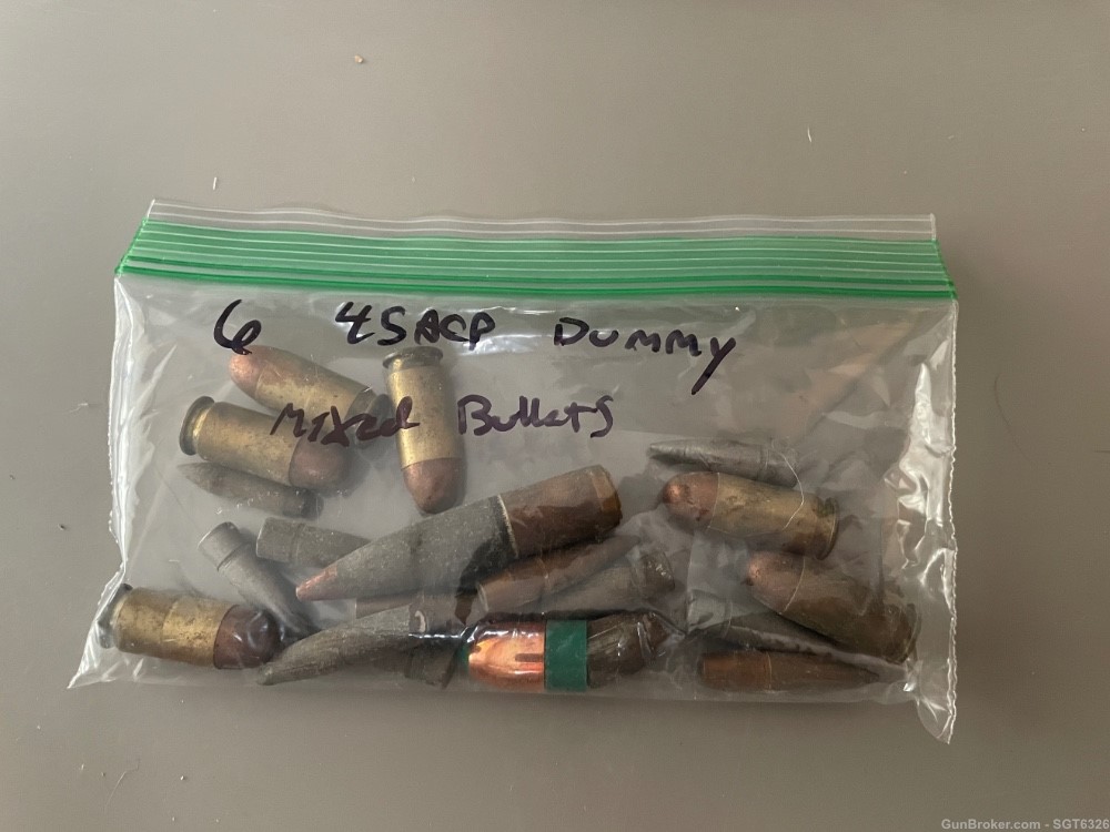 (6) 45acp dummy rounds vintage-img-1