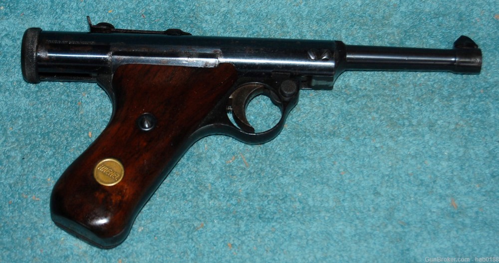 Rare Haenel Model 28 Air Pistol 4.5 mm 177 Cal Box, Tin Pellets Germany-img-1
