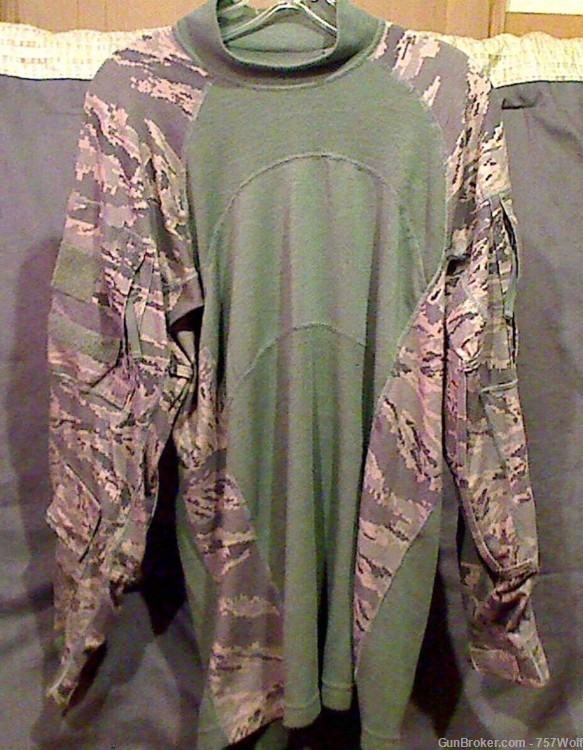 Military Shooters Or Bike Race Competition Digital Camo Long Sleeve Shirt-img-0