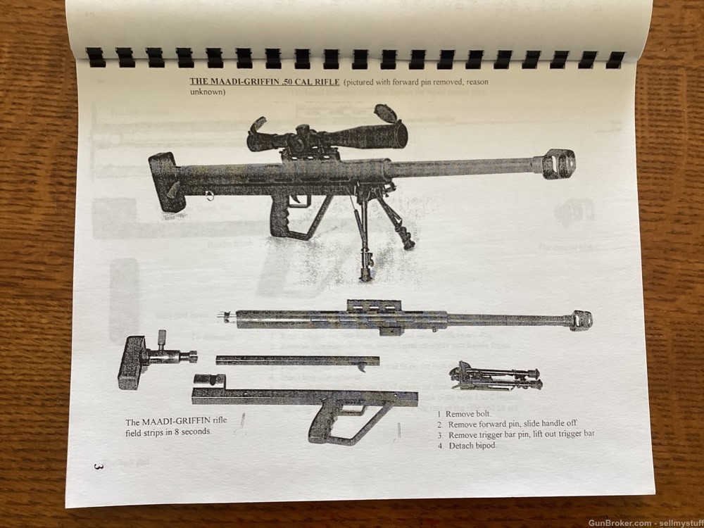 MAADI GRIFFIN .50 caliber Rifle , self build Book , specs, pictures, info -img-6