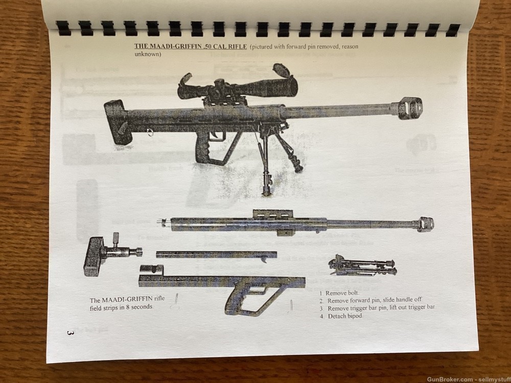MAADI GRIFFIN .50 caliber Rifle , self build Book , specs, pictures, info -img-7