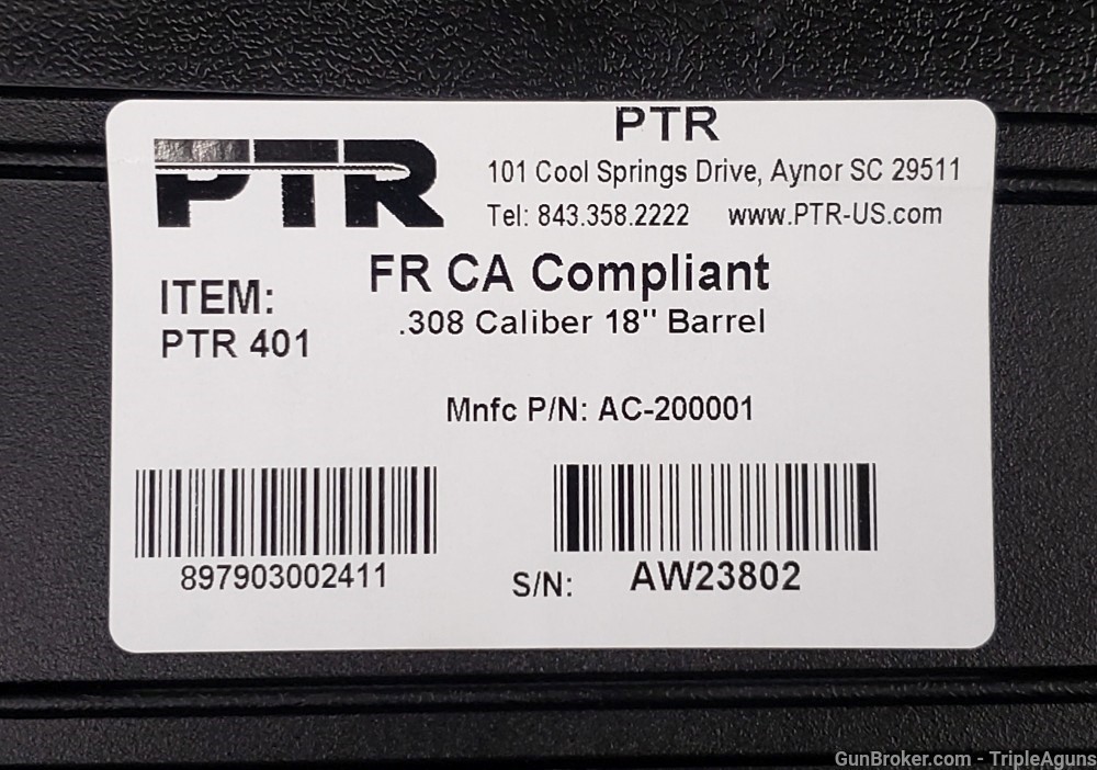 PTR Industries PTR 91 FR 308 Win 18in barrel Mlock CA LEGAL -img-30