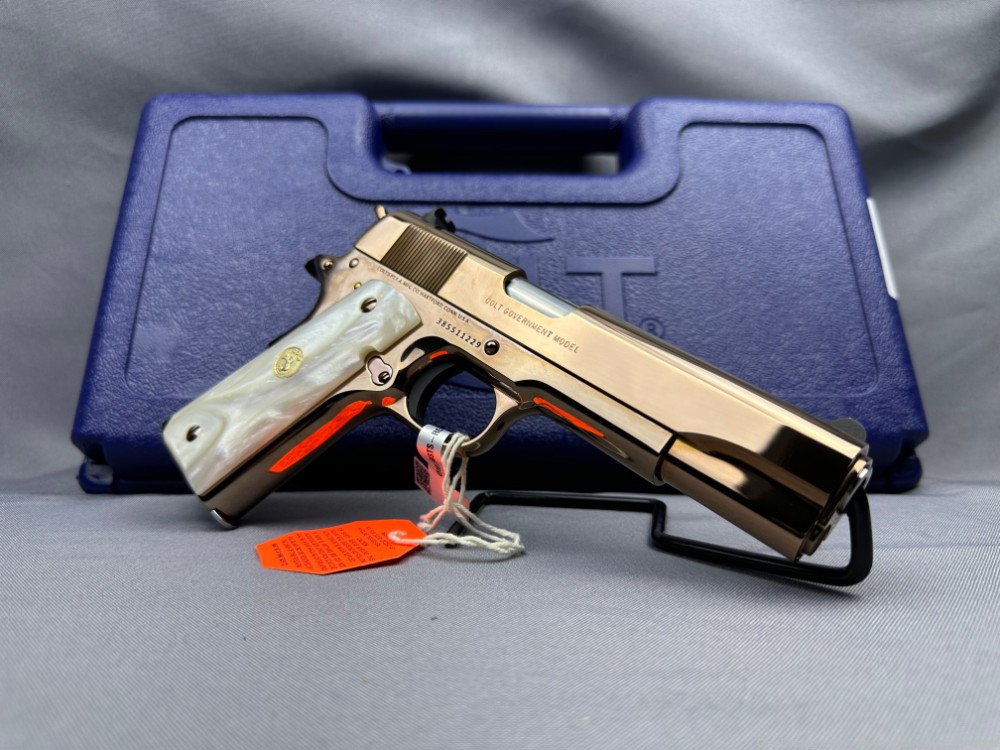 NEW Talo Colt Rose Gold Government .38 Super Limited .01 Penny Start!-img-2