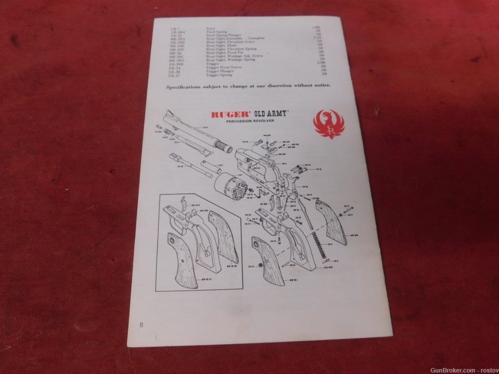 Ruger Old Army Factory Manual-img-1