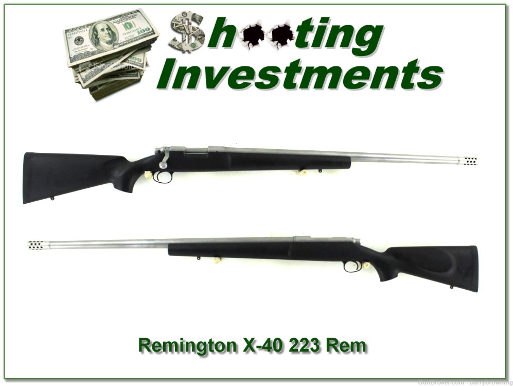 Remington Custom Shop 40-X in 223 Rem made in 1986!-img-0