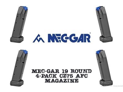 Mec-gar Mag Cz75 9mm 19rd Dps AFC Mecgar Magazine 4 Pack