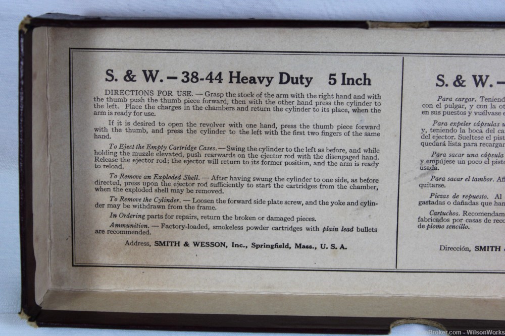 Smith & Wesson S&W .38/44 Heavy Duty Model of 1950 Pre-Model 20 Box C&R-img-41