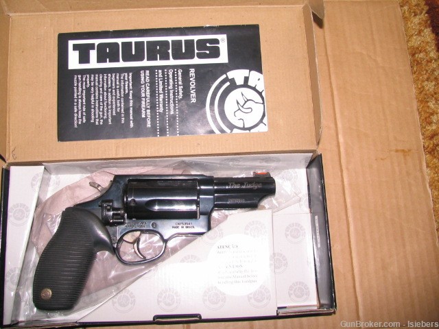 Taurus Judge 45 Colt-410, 3" Bbl 2 1/2" Cyl, Laser,  Exc. Con. In Box-img-5