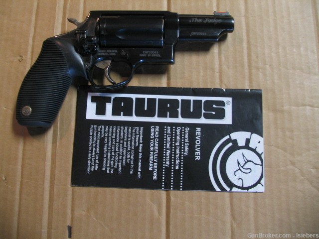 Taurus Judge 45 Colt-410, 3" Bbl 2 1/2" Cyl, Laser,  Exc. Con. In Box-img-0