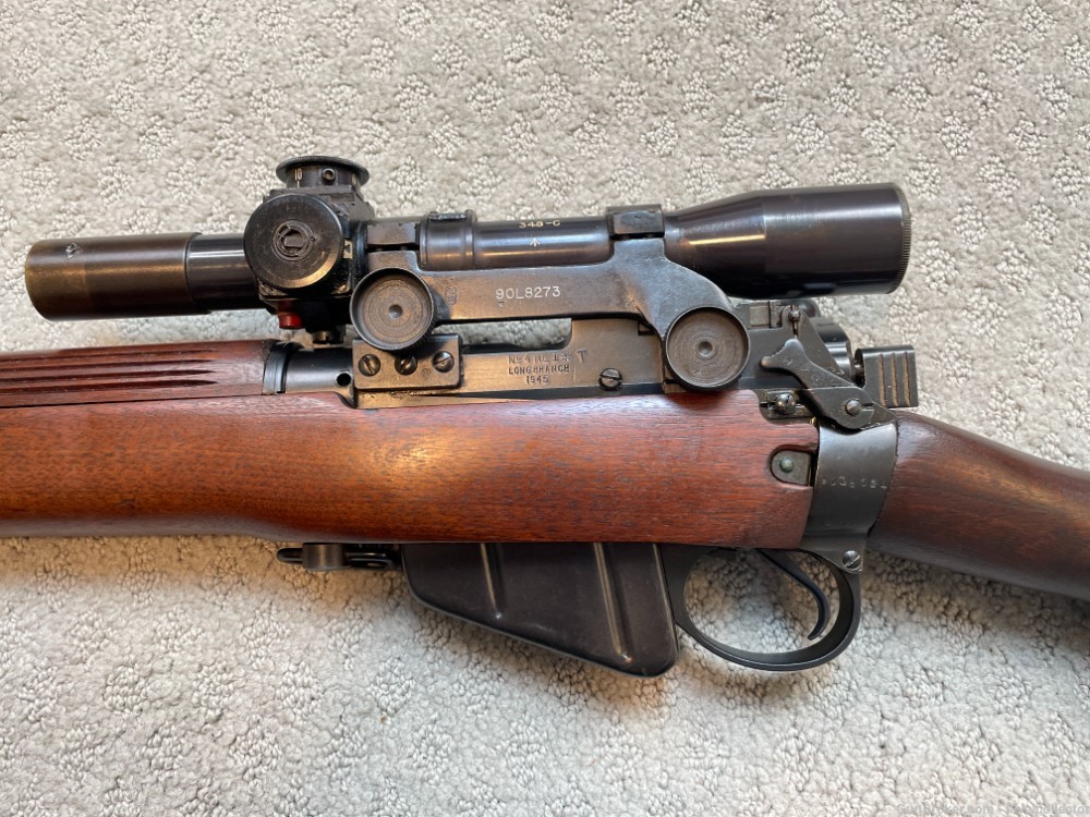 EXCEPTIONAL Long Branch No4 MKI*T 1945 WW2 Sniper, Scope & Case 303 British-img-40