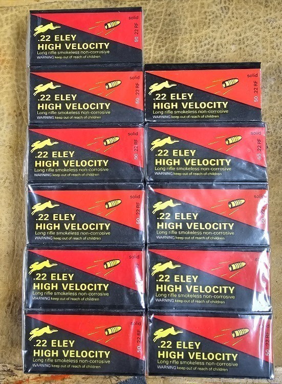 ELEY .22lr High Velocity lead round nose 550 rd Lot#VH541-img-0