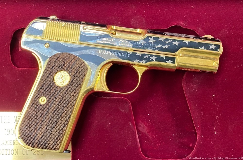 Colt M1903 .32 ACP Salute to the Military Tribute 112 of 250 gold-img-3