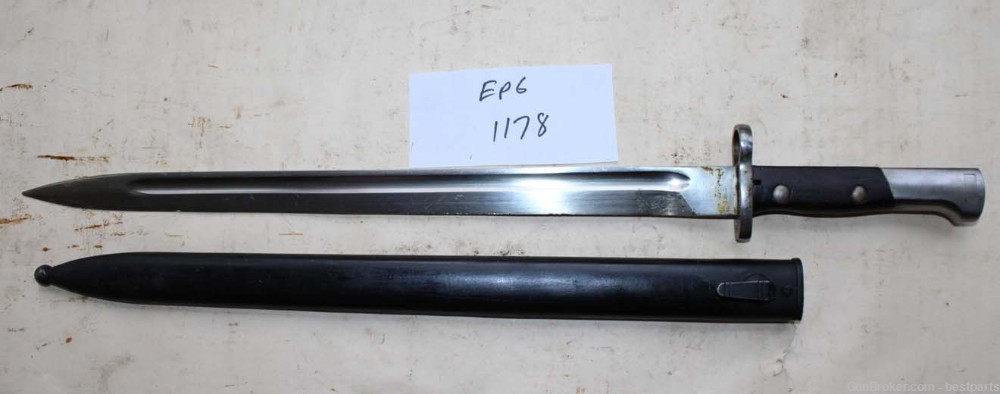 Vintage Bayonet W/ Scabbard, Marked 35489 - #EP6-img-1
