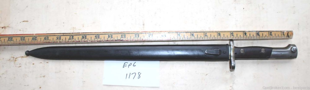 Vintage Bayonet W/ Scabbard, Marked 35489 - #EP6-img-0