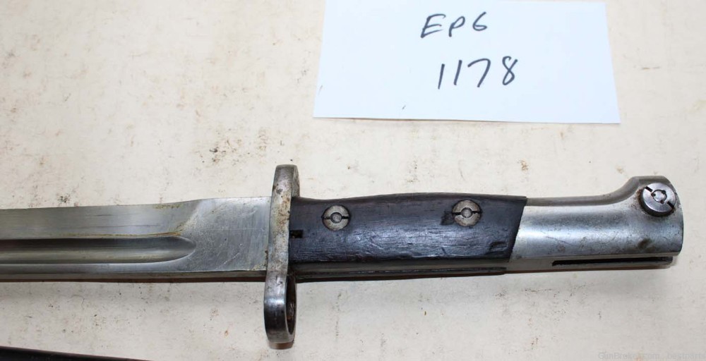 Vintage Bayonet W/ Scabbard, Marked 35489 - #EP6-img-6