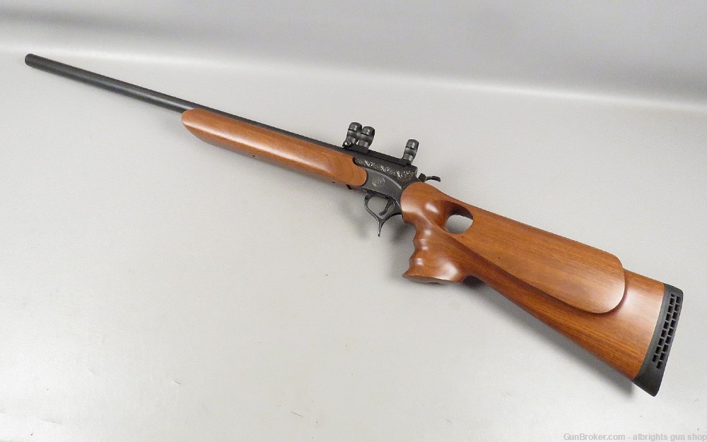 THOMPSON CENTER ENCORE PRO HUNTER Single Shot Rifle 22-250 WOOD STOCKS NICE-img-3