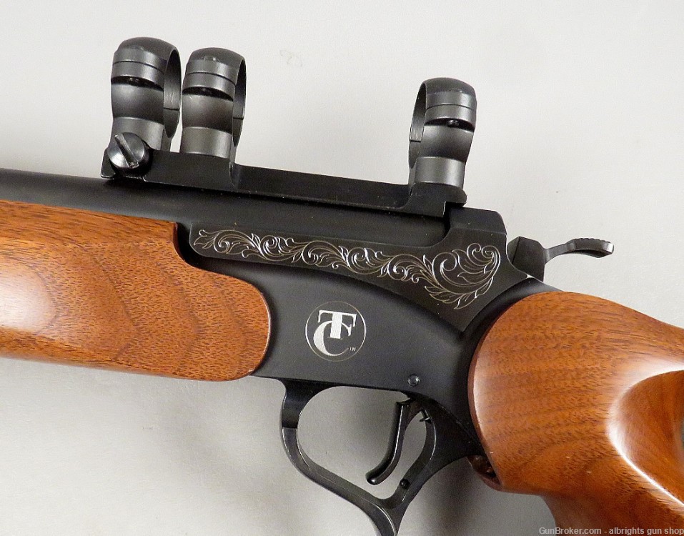 THOMPSON CENTER ENCORE PRO HUNTER Single Shot Rifle 22-250 WOOD STOCKS NICE-img-13