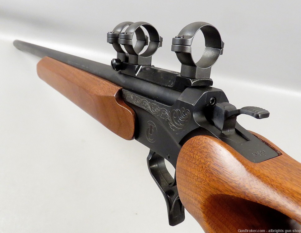 THOMPSON CENTER ENCORE PRO HUNTER Single Shot Rifle 22-250 WOOD STOCKS NICE-img-31