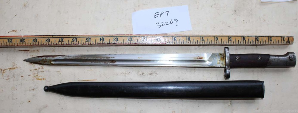 Vintage Bayonet W/ Scabbard, Marked 32269 - #EP7-img-1
