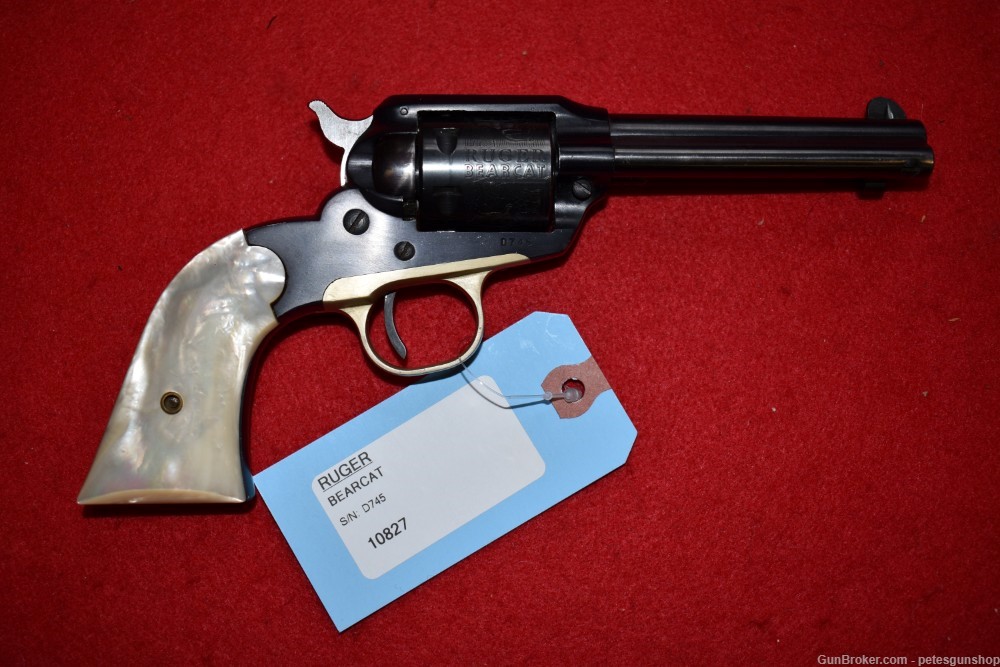 Ruger Bearcat Alphabet Series 1958, REAL Mother Of Pearl, C&R, PENNY START!-img-0
