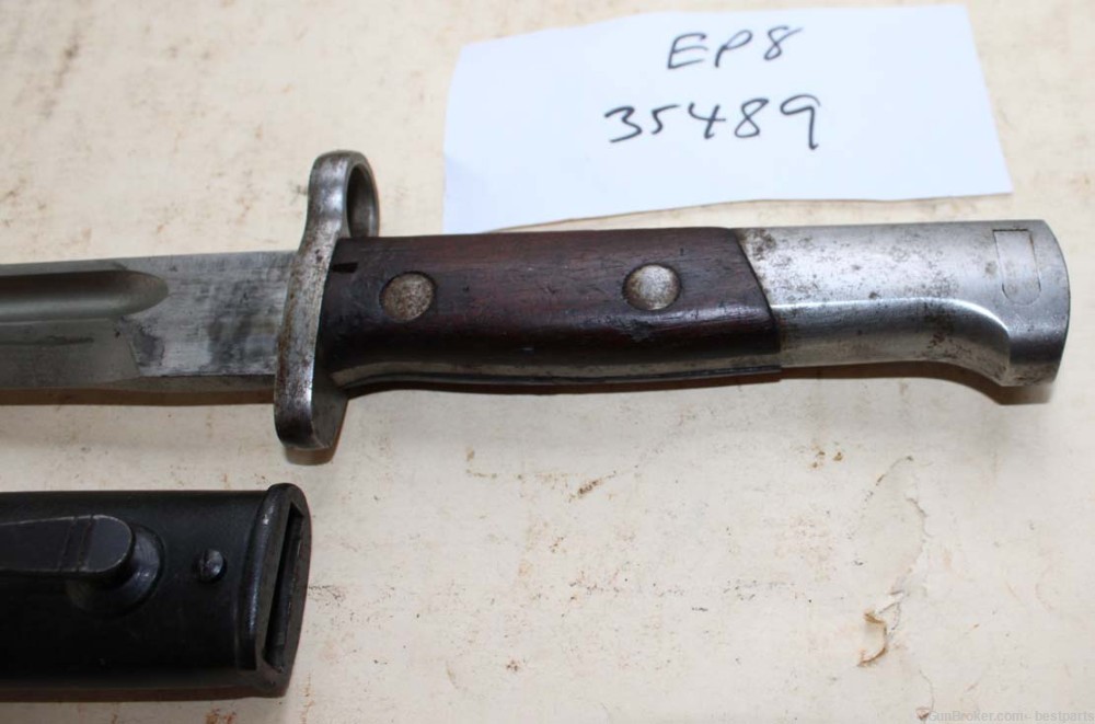 Vintage Bayonet W/ Scabbard, Marked 35489 - #EP8-img-3