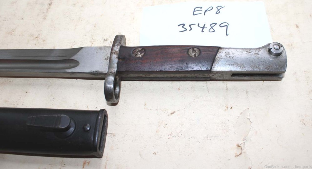 Vintage Bayonet W/ Scabbard, Marked 35489 - #EP8-img-4