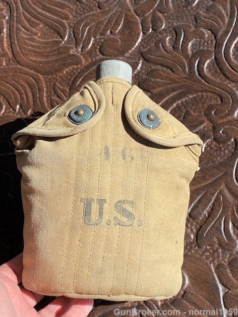 Original WWI US Canteen & Cup with R.I.A. 1918 Cover-img-13