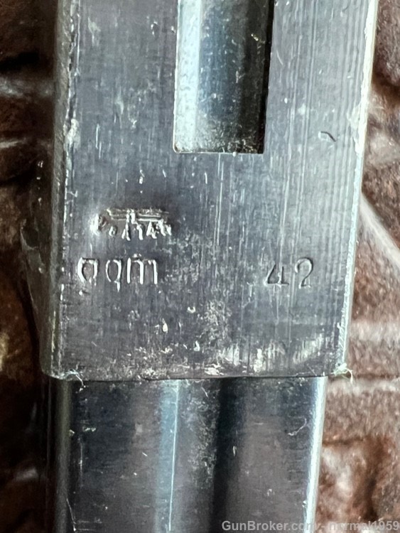 WW2 MP40 MAGAZINE RARE GQM MANUF. DATED 1942-img-6