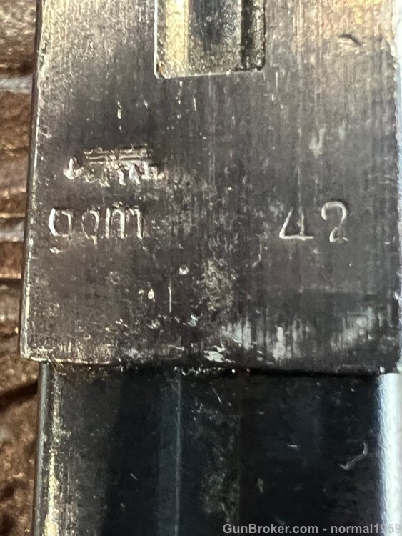 WW2 MP40 MAGAZINE RARE GQM MANUF. DATED 1942-img-7