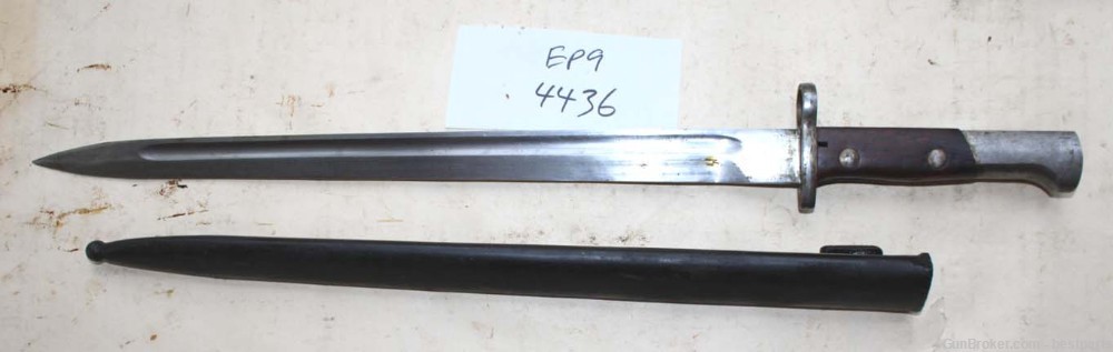 Vintage Bayonet W/ Scabbard, Marked 4436 - #EP9-img-1