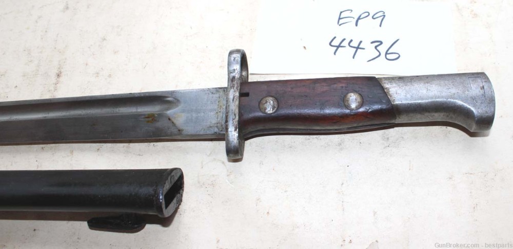 Vintage Bayonet W/ Scabbard, Marked 4436 - #EP9-img-2