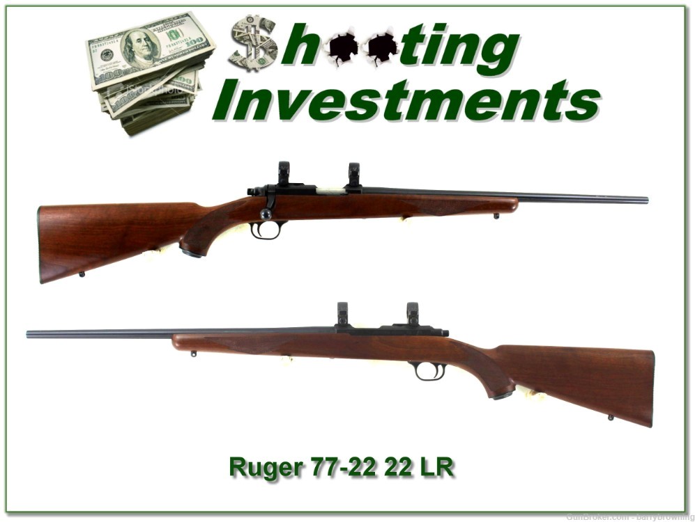 Ruger 77-22 early 1987 made 22LR with hard buttplate Exc Collector Cond-img-0