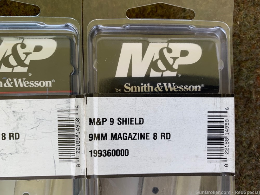 M&P Shield 9 mm 8 round magazine - Lot of 3 - Smith & Wesson-img-1