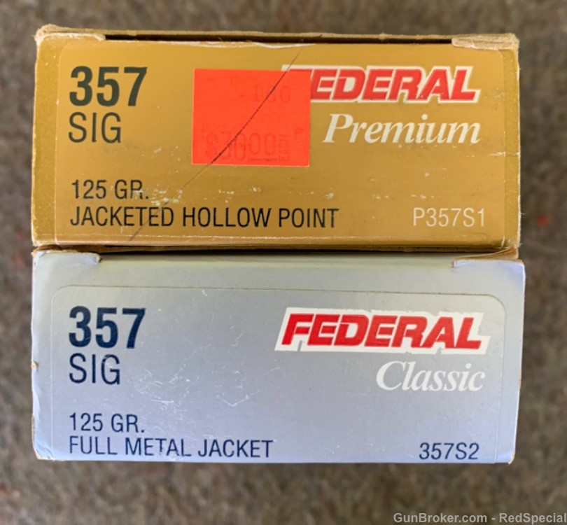 Federal .357 Sig  ammunition - 340 rounds - 125 grain-img-1
