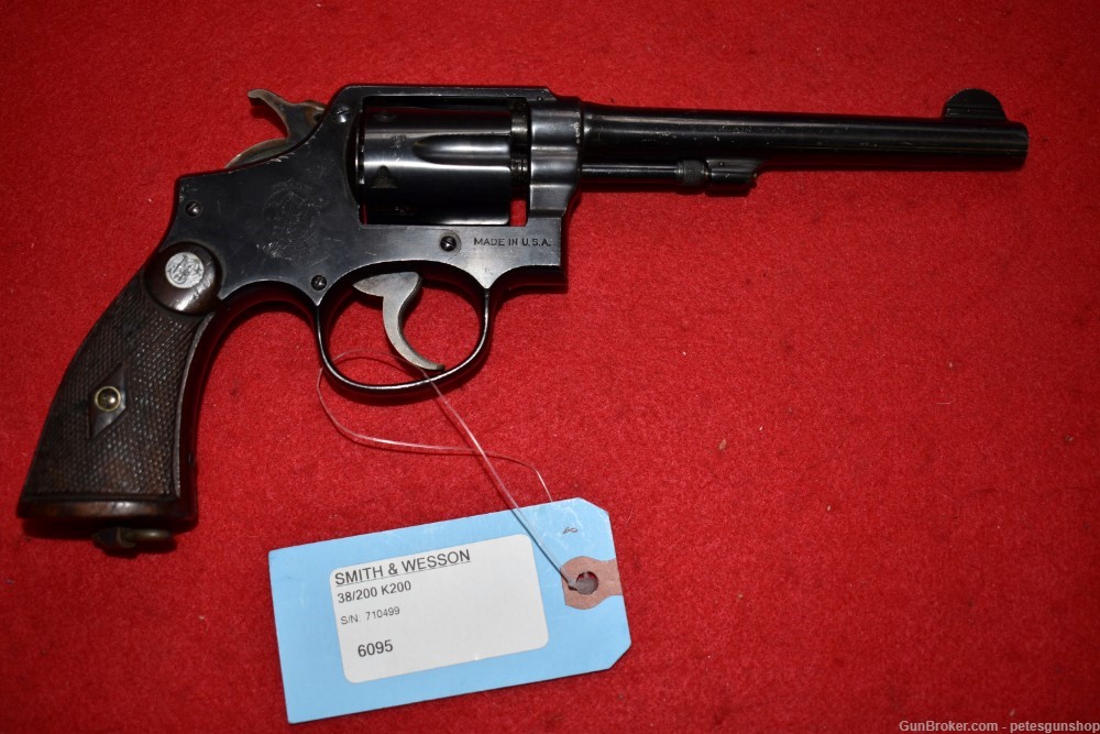 Smith & Wesson 38/K200 British Service Revolver, WWII, C&R, Penny START!-img-0