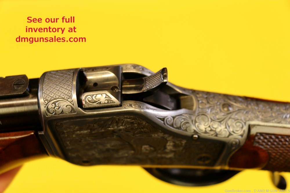 WINCHESTER 1885 .22LR HIGH WALL HIGHLY ENGRAVED RIFLE. STUNNING COLLECTOR -img-37