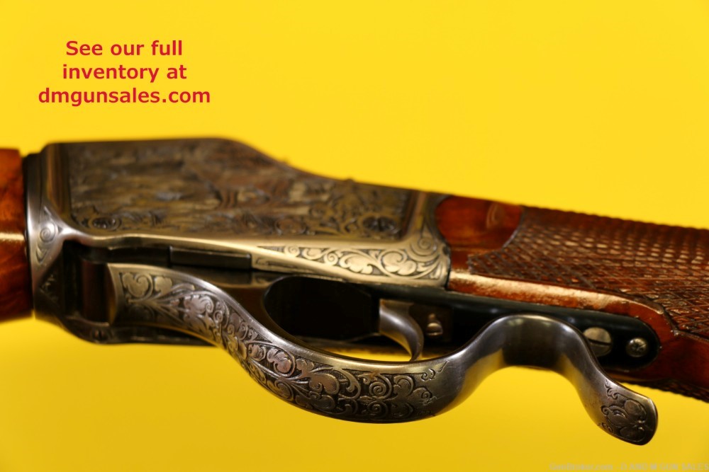 WINCHESTER 1885 .22LR HIGH WALL HIGHLY ENGRAVED RIFLE. STUNNING COLLECTOR -img-45