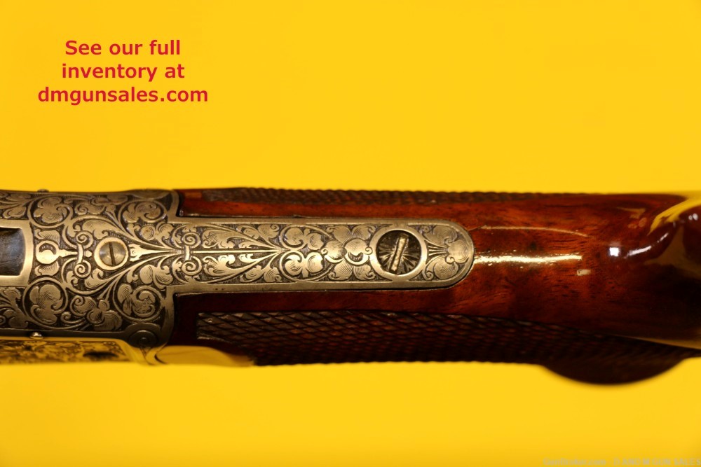 WINCHESTER 1885 .22LR HIGH WALL HIGHLY ENGRAVED RIFLE. STUNNING COLLECTOR -img-35