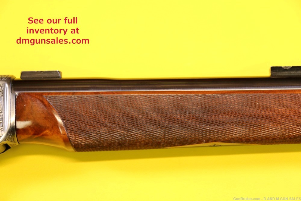 WINCHESTER 1885 .22LR HIGH WALL HIGHLY ENGRAVED RIFLE. STUNNING COLLECTOR -img-74