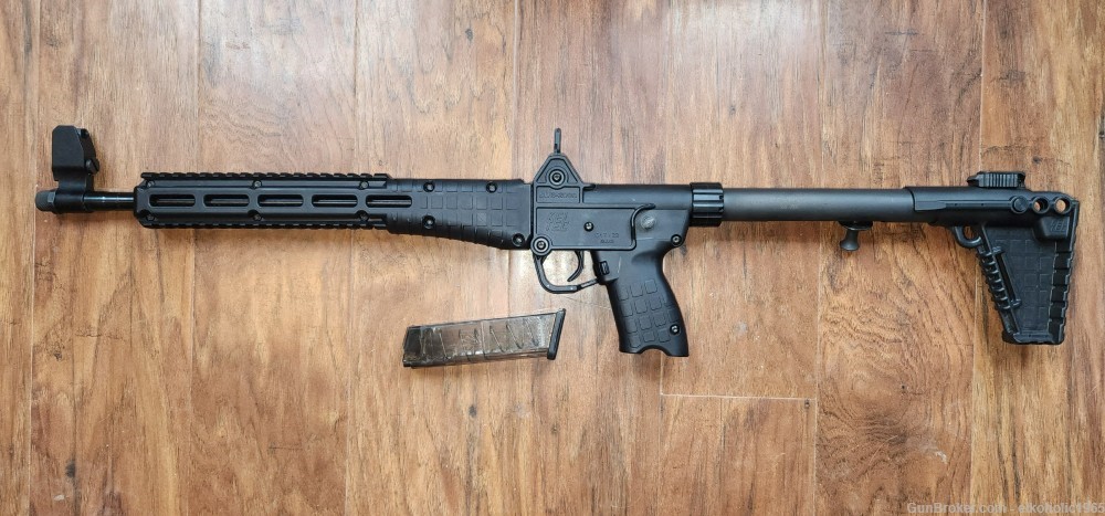Kel Tec Gen 2 Sub 2000 Sub 2K Black Glock G17 / 22 9mm Luger 9X19 Folding -img-0