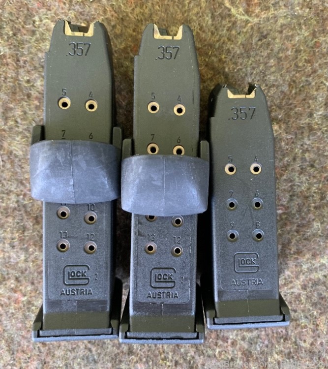 Glock OEM .357 sig magazines - lot of 3-img-1
