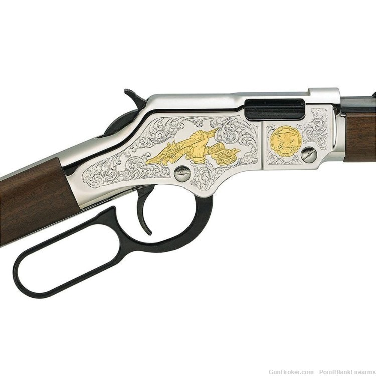 NEW Henry Golden Boy 2nd Amendment Tribute Custom Engraved 22lr Lever Rifle-img-0